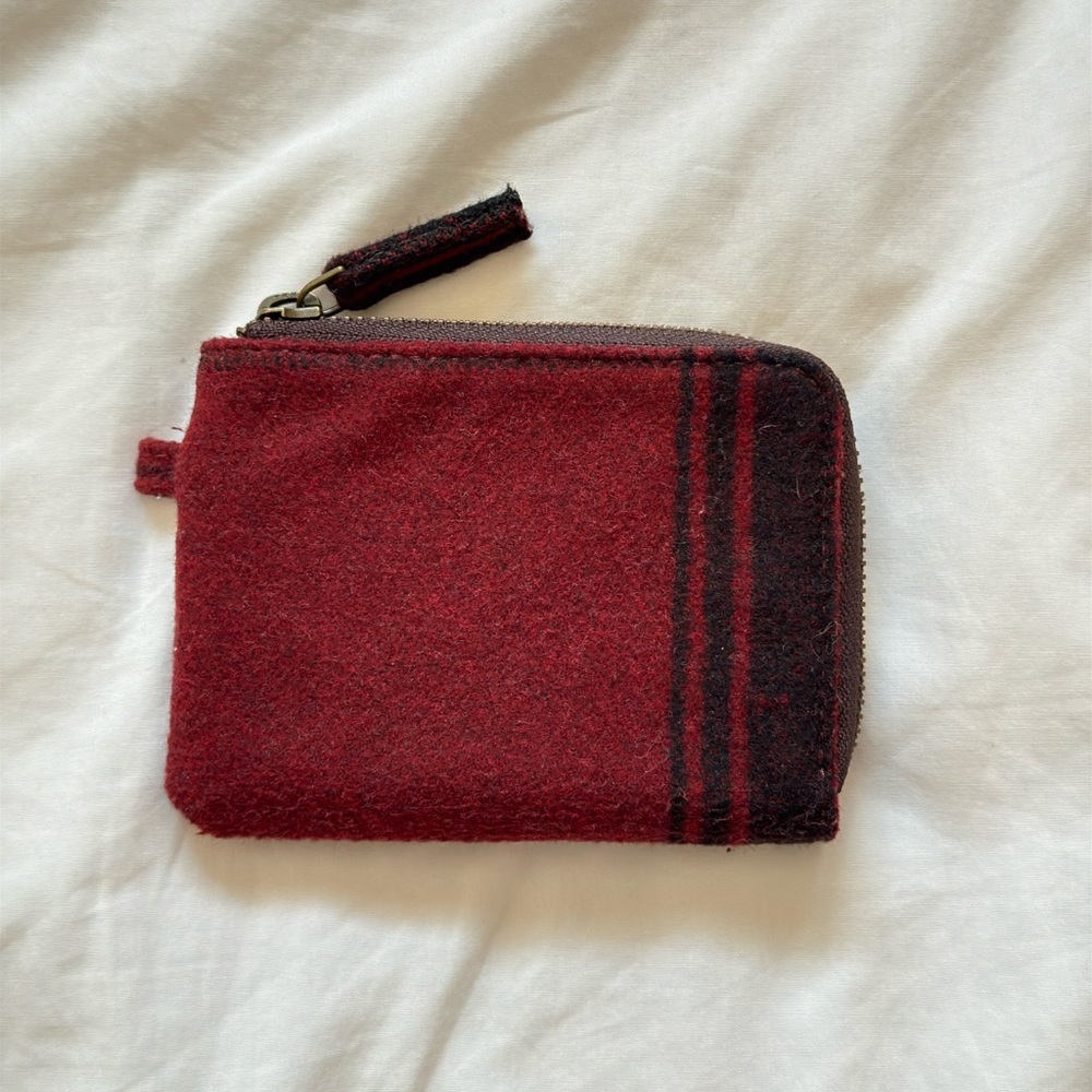 Aerie Red and Black Striped Wallet